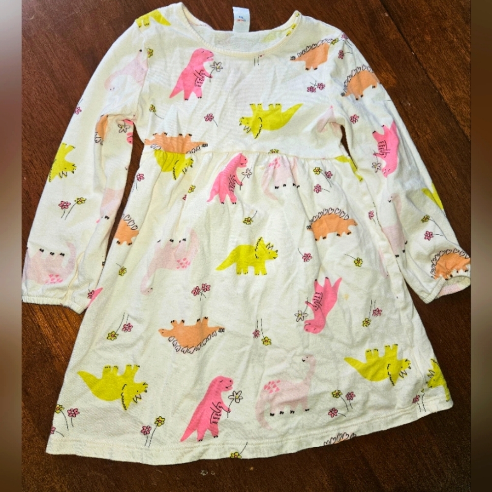4T Girls Dinosaur Dress